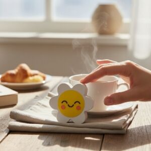 Gems Mini Portable Smiling Flower Wireless Bluetooth Novelty Speaker New In Box.